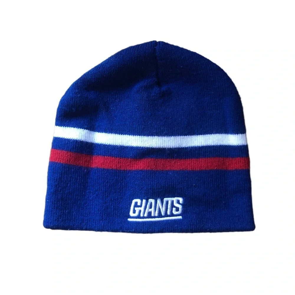 🌻 Set of 2 NFL Giants Winter Hats, Toddler Sized, NWT, EUC
